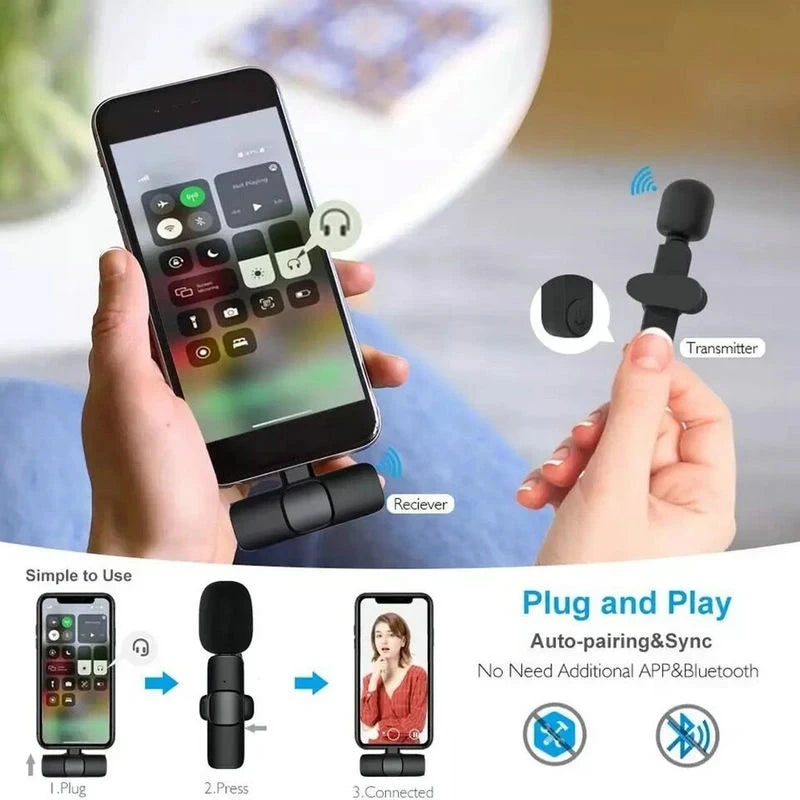 New Wireless Lavalier Microphone Portable