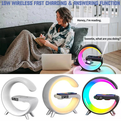 Big G Smart Light LED Wireless Charger Bluetooth Speaker Multifunctional