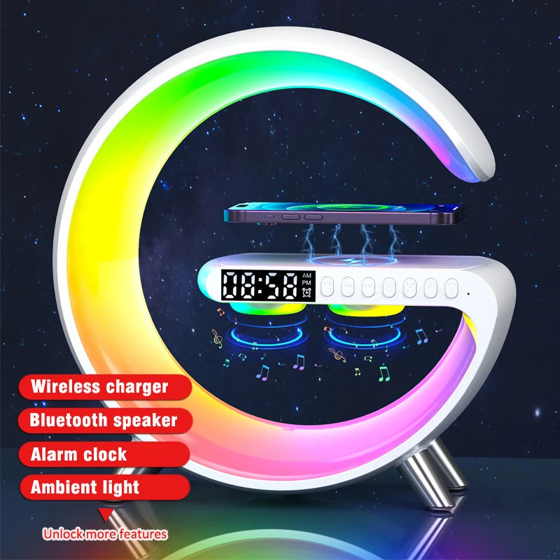 Big G Smart Light LED Wireless Charger Bluetooth Speaker Multifunctional