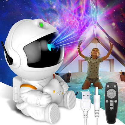 Galaxy Star Projector LED Night Light Starry Sky Astronaut Porjectors Lamp For Decoration Bedroom Home Decorative Children Gifts